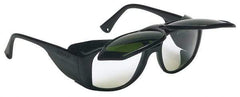 Uvex - Clear Lenses, Framed Welding Glasses - Scratch Resistant, Black Plastic Frame, Size Universal, Wrap Around - USA Tool & Supply