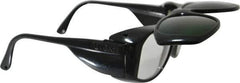 Uvex - Clear Lenses, Framed Welding Glasses - Scratch Resistant, Black Plastic Frame, Size Universal, Wrap Around - USA Tool & Supply