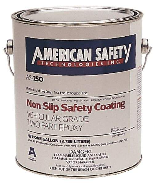 American Safety Technology - 5 Gal Gray Antislip Epoxy - USA Tool & Supply