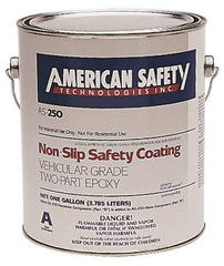 American Safety Technology - 5 Gal Gray Antislip Epoxy - USA Tool & Supply