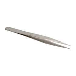 Value Collection - 4-3/4" OAL 3-SS Precision Tweezers - Very Fine - USA Tool & Supply