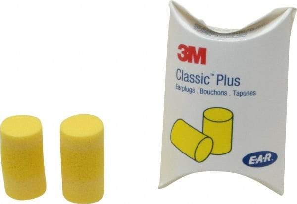 3M - Disposable, Uncorded, 33 dB, Barrel Earplugs - Yellow, 200 Pairs - USA Tool & Supply