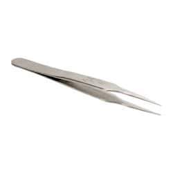 Erem - 4-1/2" OAL 2-SA Precision Tweezers - Medium Taper Precision Point - USA Tool & Supply