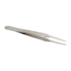 Erem - 4-1/2" OAL 2A-SA Precision Tweezers - Round Tapered Tip - USA Tool & Supply