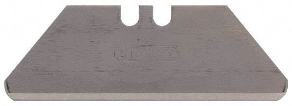 Stanley - 5 Piece Carbon Steel Utility Knife Blade - 1-7/8" OAL, 0.024" Blade Thickness - USA Tool & Supply