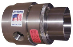 Vortec - 1.57" Inner Diam Stainless Steel Vaccuum Generator - 2-1/2" Intake Diam & 1.97" Discharge Diam - USA Tool & Supply