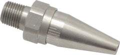 Vortec - Blow Gun OSHA Air Saver Nozzle - 1/8 NPT, 1-7/8" Long, Stainless Steel - USA Tool & Supply