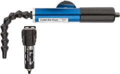 Vortec - 8" Long Hose, 900 BTU/Hr Air Capacity, 1 Outlet, Cold Air Gun Kit - 10-5/8" Tank/Unit Length, 6.63" High Tank/Unit, Includes Adjustable Cold Air Gun, Magnetic Base, 5 Micron Auto-Drain Filter - USA Tool & Supply