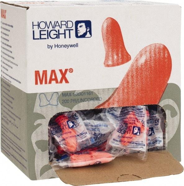 Howard Leight - Disposable, Uncorded, 33 dB, Contoured & Bell Earplugs - Assorted Colors, 200 Pairs - USA Tool & Supply