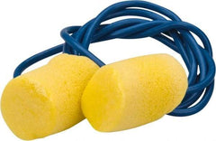 3M - Disposable, Corded, 29 dB Earplugs - Yellow, 20 Pairs - USA Tool & Supply