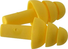 Aearo E-A-R - Reusable, Uncorded, 25 dB, Flange Earplugs - Yellow, 20 Pairs - USA Tool & Supply