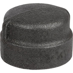 Black Pipe Fittings; Fitting Type: Round Cap; Fitting Size: 3″; Material: Malleable Iron; Finish: Black; Thread Standard: NPT; Connection Type: Threaded; Lead Free: No; Standards:  ™ASTM ™A197;  ™ASME ™B1.2.1;  ™ASME ™B16.3;  ™UL ™Listed