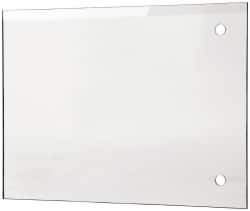 PRO-SAFE - Acrylic Flat Shield - 6" Wide x 8" Long x 1/8" Thick, Magnetic Base, For General Purpose Use - USA Tool & Supply