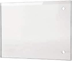 PRO-SAFE - Acrylic Flat Shield - 6" Wide x 8" Long x 1/8" Thick, Magnetic Base, For General Purpose Use - USA Tool & Supply