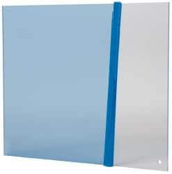 PRO-SAFE - Acrylic Flat Shield - 8" Wide x 10" Long x 1/8" Thick, Magnetic Base, For General Purpose Use - USA Tool & Supply