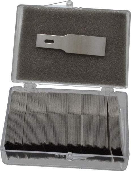 Excel - 100 Piece Steel Hobby Blade - 1-13/16" OAL - USA Tool & Supply