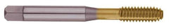 OSG - 3/4-10 UNC H6 Thread Limit Plug Thread Forming Tap - Cobalt, TiN Finish, 4-1/4" OAL, 2" Thread Length, Right Hand Thread, Series HY-PRO NRT - Exact Industrial Supply