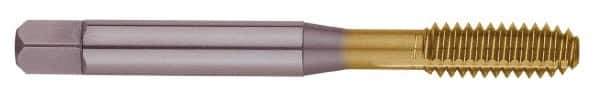 OSG - 3/4-16 UNF H13 Thread Limit Modified Bottoming Thread Forming Tap - Cobalt, TiN Finish, 4-1/4" OAL, 2" Thread Length, Right Hand Thread, Series HY-PRO NRT - USA Tool & Supply