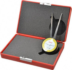 Value Collection - 3/8 to 1-3/8" Black Oxide & Chrome Plated Inside Dial Caliper Gage - 0.001" Graduation, 0.038mm Accuracy, 3-1/4" Leg Length, Ball Contact Points - USA Tool & Supply