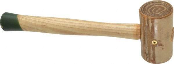 Garland - 1-1/4 Lb Head Weighted Rawhide Mallet - 12" Long Wood Handle - USA Tool & Supply