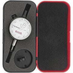 SPI - 0.2" Range, 0-100, 0-50-0 Dial Reading, 0.0001" Graduation Dial Drop Indicator - 2-1/4" Dial, 0.01" Range per Revolution, Revolution Counter, Includes NPL Traceability Certification - USA Tool & Supply