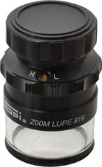 SPI - 8x to 16x Magnification Zoom Comparator - 0.7880 to 0.3940 Inch Field View, 0.005 Inch Increments - USA Tool & Supply