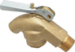 Value Collection - 3/4" NPT Brass Rigid Drum Faucet - Internal Arrester, Self Closing - USA Tool & Supply