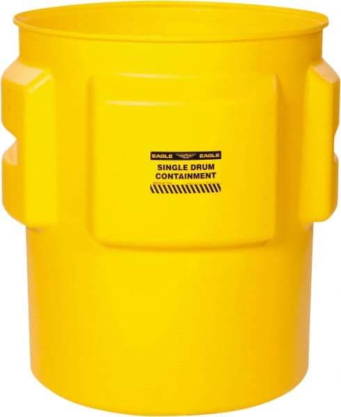 Eagle - 65 Gallon Capacity, No Top, Containment Unit - 55 Gallon Container, Polyethylene, 1000 Lb. Capacity, EPA 40 CFR 264.175 Listing - USA Tool & Supply