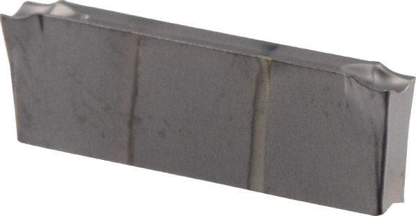 Iscar - DGN2202UT IC908 Grade, 0.0866" Cutting Width, Carbide Cutoff Insert - Neutral Lead Angle, 0.0079" Cnr Rad, TiAlN Coated, Double End - USA Tool & Supply