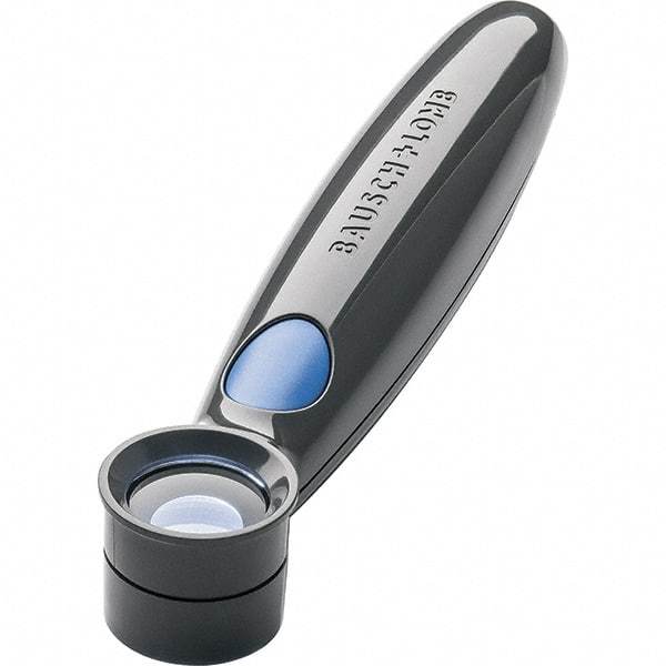 Bausch & Lomb - 10x Magnification, 1 Inch Focal Distance, Handheld Magnifier - 1 Lens, Round - USA Tool & Supply