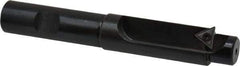 APT - 25/32 Inch Diameter, Solid Pilot, Straight 5/8 Inch Shank Diameter, 1 Insert, Indexable Counterbore - 4-1/2 Inch Overall Length, TPGH 215 Insert - USA Tool & Supply