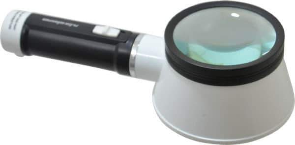 Value Collection - 3.5x Magnification, Handheld Magnifier - Round - USA Tool & Supply