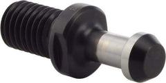 Iscar - CAT40 Taper, 5/8-11 Thread, 60° Angle Radius, Standard Retention Knob - 2-1/4" OAL, 0.59" Knob Diam, 1.266" from Knob to Flange - Exact Industrial Supply