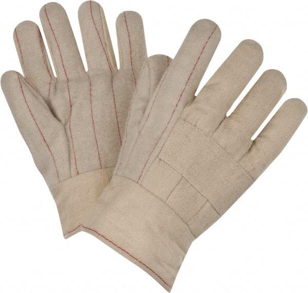 PRO-SAFE - Size Universal Unlined Cotton Hot Mill Glove - 15" OAL, Band Top Cuff - USA Tool & Supply