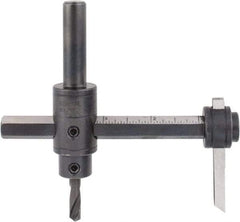 General - 1-3/4 to 7-7/8" Cutting Diam, Circle Cutter Tool - Straight Shank, 1/2" Shank Diam - USA Tool & Supply