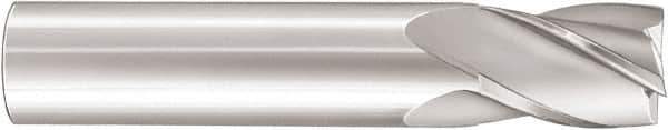 SGS - 3/4", 1" LOC, 3/4" Shank Diam, 3" OAL, 4 Flute, Solid Carbide Square End Mill - Single End, TiN Finish, Spiral Flute, 30° Helix, Centercutting, Right Hand Cut, Right Hand Flute, Series 16 - USA Tool & Supply