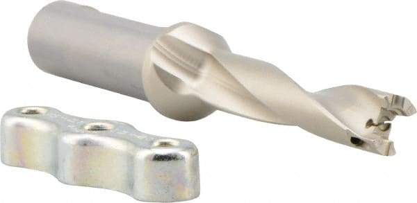 Iscar - 0.472 to 0.488" Diam, 5xD, 2.36" Max Depth, 5/8" Shank Diam, 4.89" OAL, Replaceable Tip Drill - IDI-SG, IDI-SK Insert, DCM Toolholder, Series ChamDrill - USA Tool & Supply