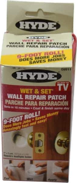 Hyde Tools - Drywall/Plaster Repair - White, 5" x 3 Yd ( 540 Sq In ) Coverage - USA Tool & Supply