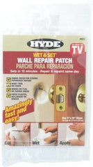Hyde Tools - Drywall/Plaster Repair - White, 5" x 15" (75 Sq In ) Coverage - USA Tool & Supply