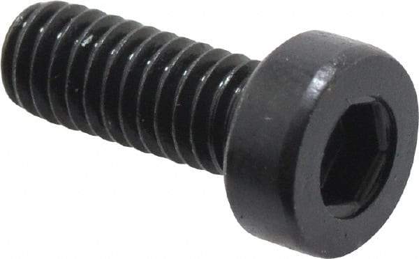 Holo-Krome - M4x0.70 Metric Coarse Hex Socket Drive, Low Socket Cap Screw - Grade 10.9 Alloy Steel, Black Oxide Finish, Fully Threaded, 10mm Length Under Head - USA Tool & Supply