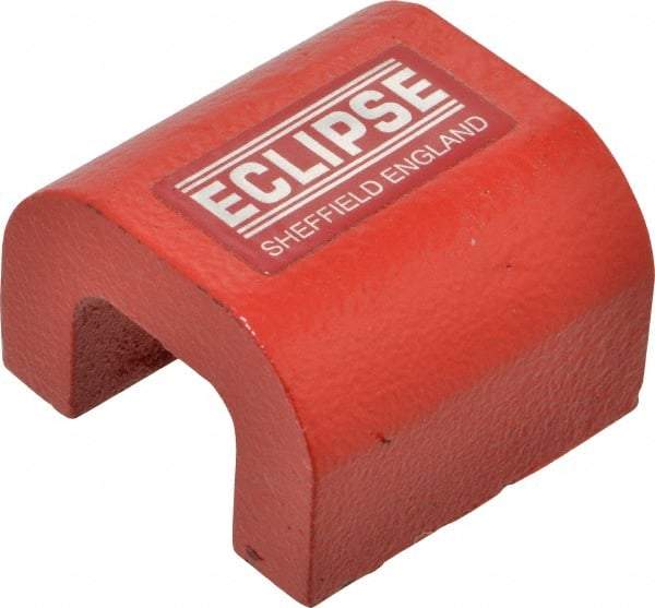 Eclipse - 0 Hole, 2-7/16" Overall Width, 2-3/8" Deep, 1-13/64" High, 76 Lb Average Pull Force, Alnico Power Magnets - 14.28mm Pole Width, 550°C Max Operating Temp, Grade 5 Alnico - USA Tool & Supply