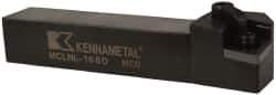 Kennametal - MCLN, Left Hand Cut, 5° Lead Angle, 1" Shank Height x 1" Shank Width, Negative Rake Indexable Turning Toolholder - 6" OAL, CN..64. Insert Compatibility, Series Kenloc - USA Tool & Supply