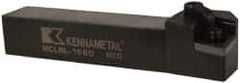 Kennametal - MCLN, Left Hand Cut, 5° Lead Angle, 1" Shank Height x 1" Shank Width, Negative Rake Indexable Turning Toolholder - 6" OAL, CN..64. Insert Compatibility, Series Kenloc - USA Tool & Supply