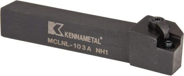 Kennametal - MCLN, Left Hand Cut, 5° Lead Angle, 5/8" Shank Height x 5/8" Shank Width, Negative Rake Indexable Turning Toolholder - 4" OAL, CN..32. Insert Compatibility, Series Kenloc - USA Tool & Supply