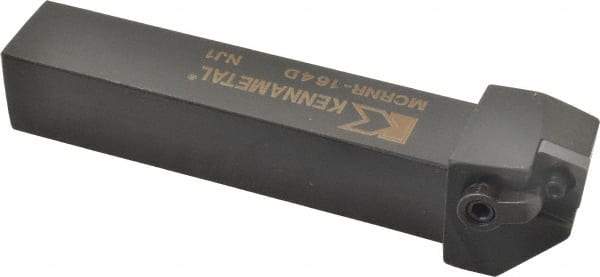 Kennametal - MCRN, Right Hand Cut, 15° Lead Angle, 1" Shank Height x 1" Shank Width, Negative Rake Indexable Turning Toolholder - 6" OAL, CN..43. Insert Compatibility, Series Kenloc - USA Tool & Supply