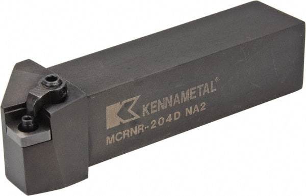 Kennametal - MCRN, Right Hand Cut, 15° Lead Angle, 1-1/4" Shank Height x 1-1/4" Shank Width, Negative Rake Indexable Turning Toolholder - 6" OAL, CN..43. Insert Compatibility, Series Kenloc - USA Tool & Supply