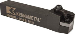 Kennametal - MCRN, Left Hand Cut, 15° Lead Angle, 3/4" Shank Height x 3/4" Shank Width, Negative Rake Indexable Turning Toolholder - 4-1/2" OAL, CN..43. Insert Compatibility, Series Kenloc - USA Tool & Supply