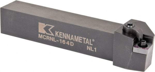 Kennametal - MCRN, Left Hand Cut, 15° Lead Angle, 1" Shank Height x 1" Shank Width, Negative Rake Indexable Turning Toolholder - 6" OAL, CN..43. Insert Compatibility, Series Kenloc - USA Tool & Supply