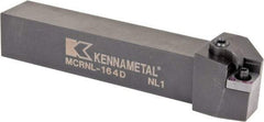 Kennametal - MCRN, Left Hand Cut, 15° Lead Angle, 1" Shank Height x 1" Shank Width, Negative Rake Indexable Turning Toolholder - 6" OAL, CN..43. Insert Compatibility, Series Kenloc - USA Tool & Supply