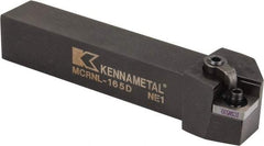 Kennametal - MCRN, Left Hand Cut, 15° Lead Angle, 1" Shank Height x 1" Shank Width, Negative Rake Indexable Turning Toolholder - 6" OAL, CN..54. Insert Compatibility, Series Kenloc - USA Tool & Supply
